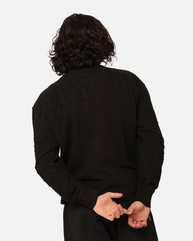 Tommy Jeans Relaxed Tonal Appliqué Crewneck Black sold by Culture Kings