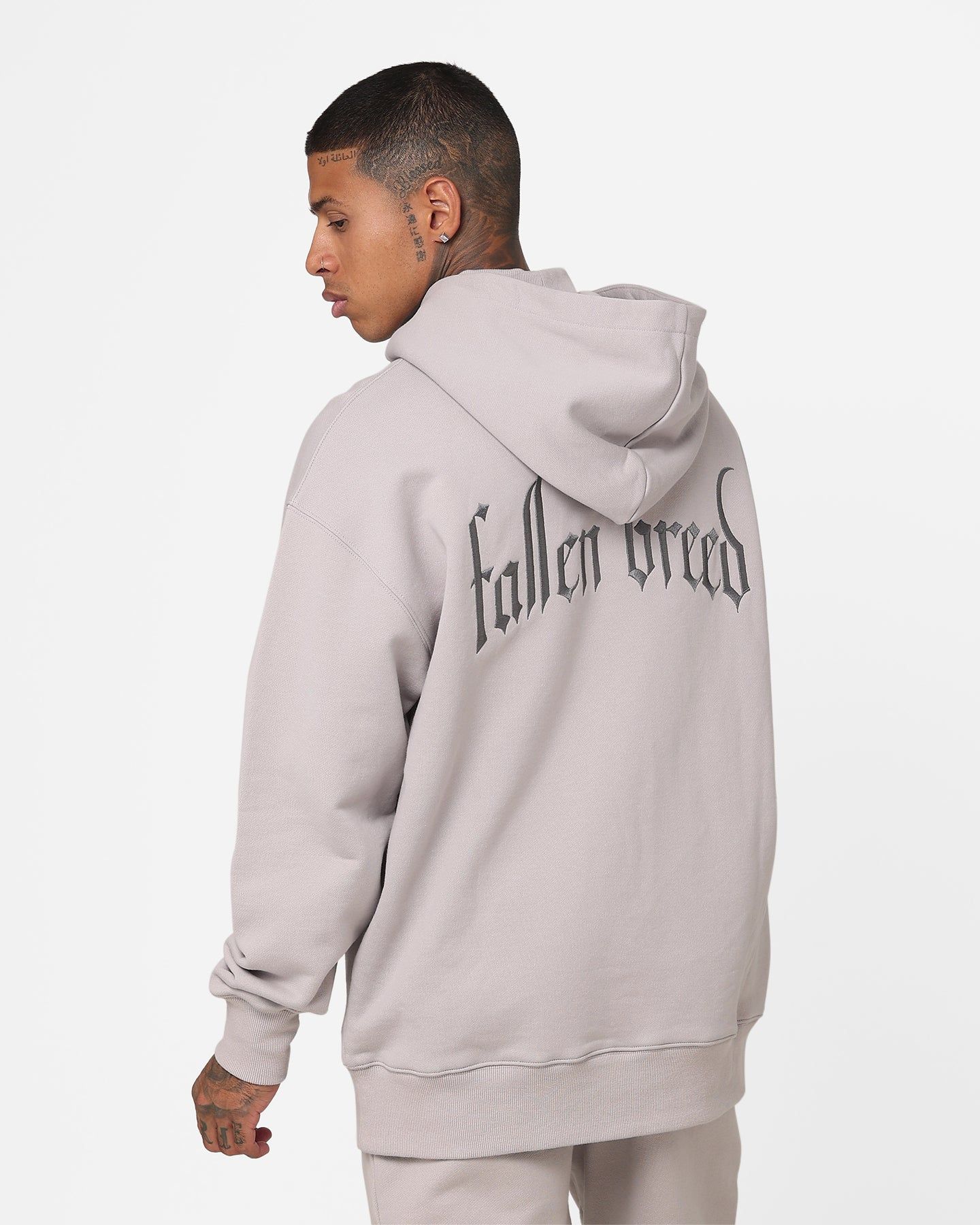 Fallen Breed Signature Logo Hoodie Light Grey sold by Culture Kings product image thumbnail 3