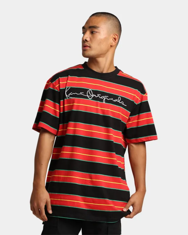 Karl Kani Originals Stripe T-Shirt Red sold by Culture Kings