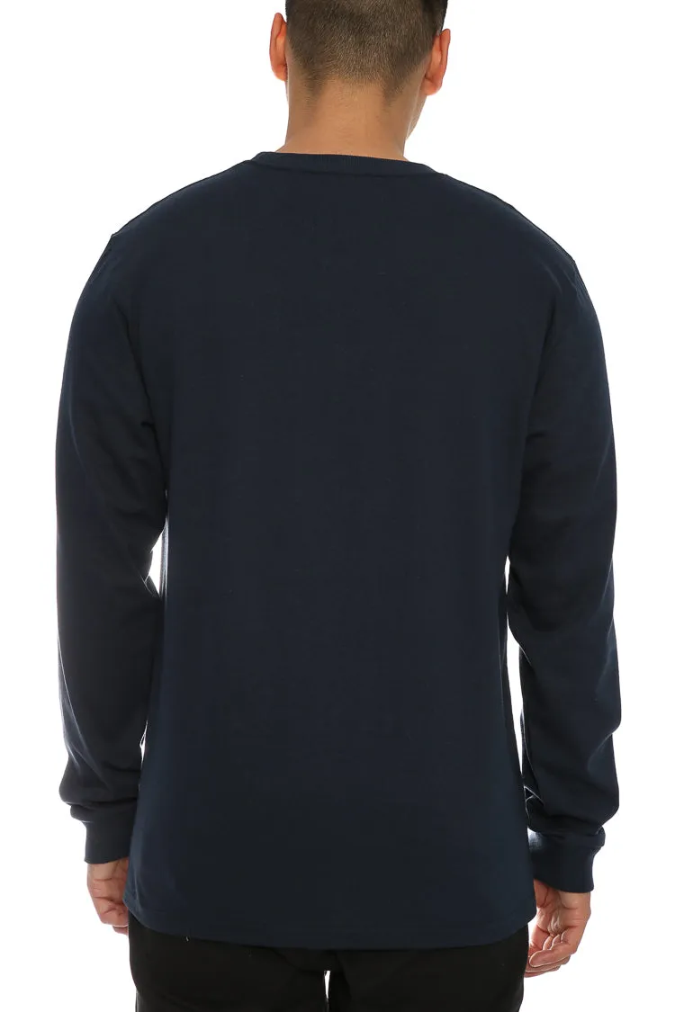 Carhartt College Front Long Sleeve Tee Navy/White sold by Culture Kings product image thumbnail 2