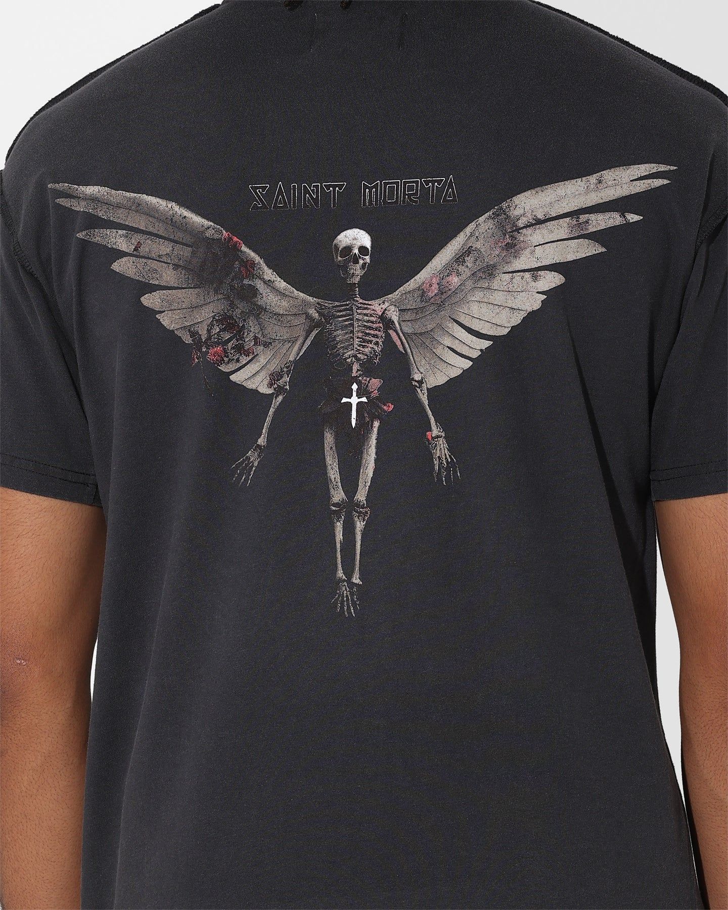 Saint Morta Momento Mori Lafayette T-Shirt Vintage Black sold by Culture Kings product image thumbnail 5