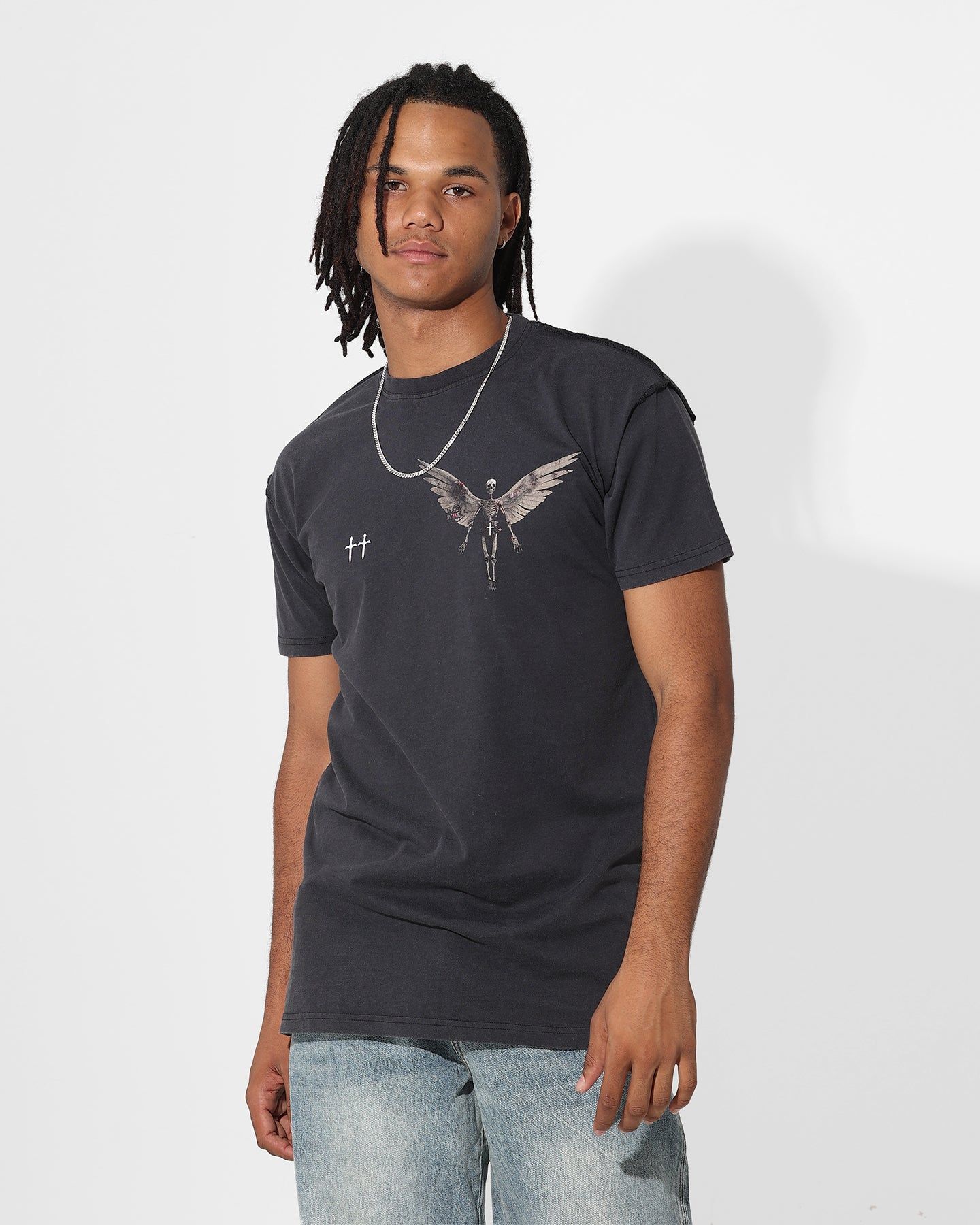 Saint Morta Momento Mori Lafayette T-Shirt Vintage Black sold by Culture Kings product image thumbnail 2