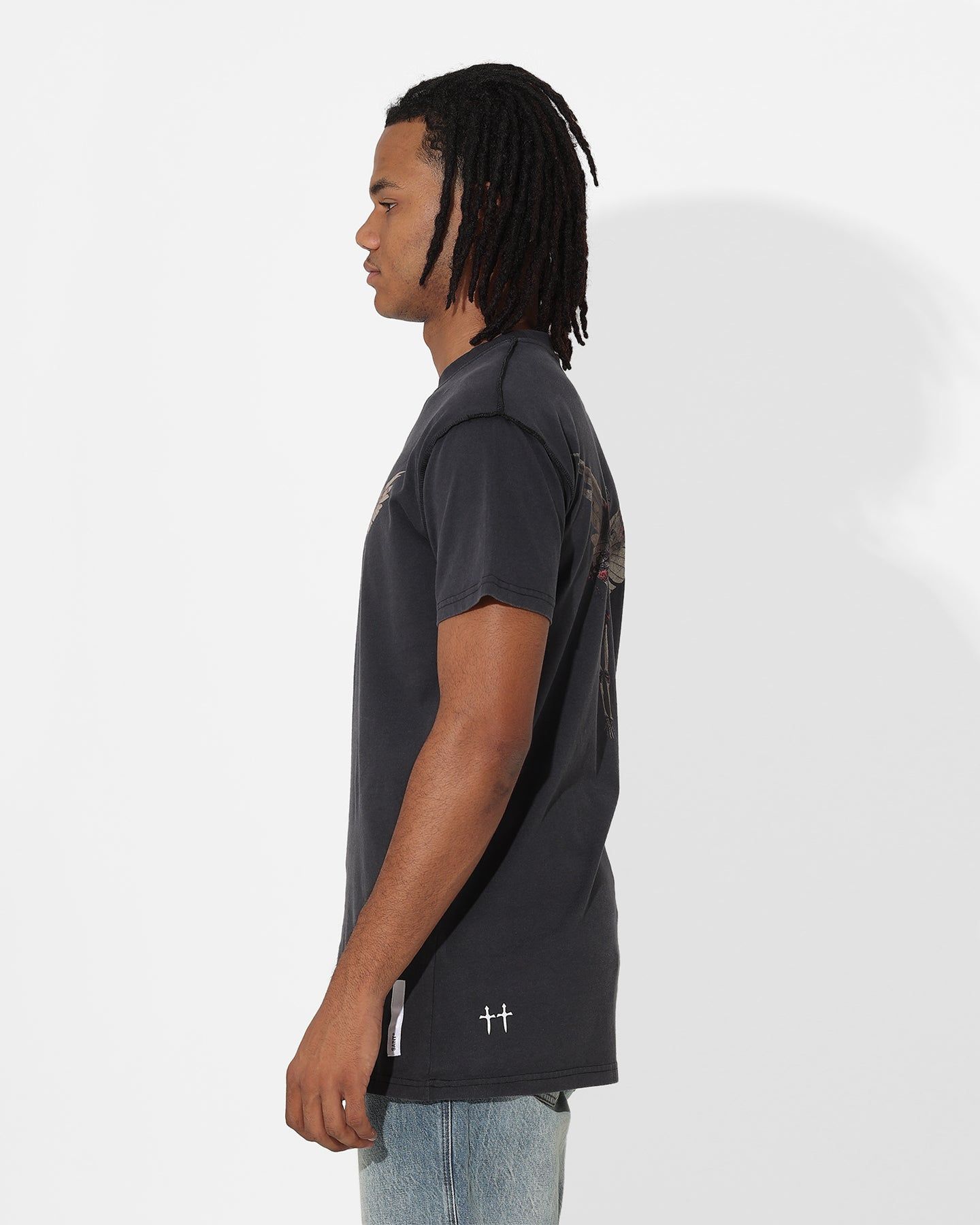 Saint Morta Momento Mori Lafayette T-Shirt Vintage Black sold by Culture Kings product image thumbnail 7