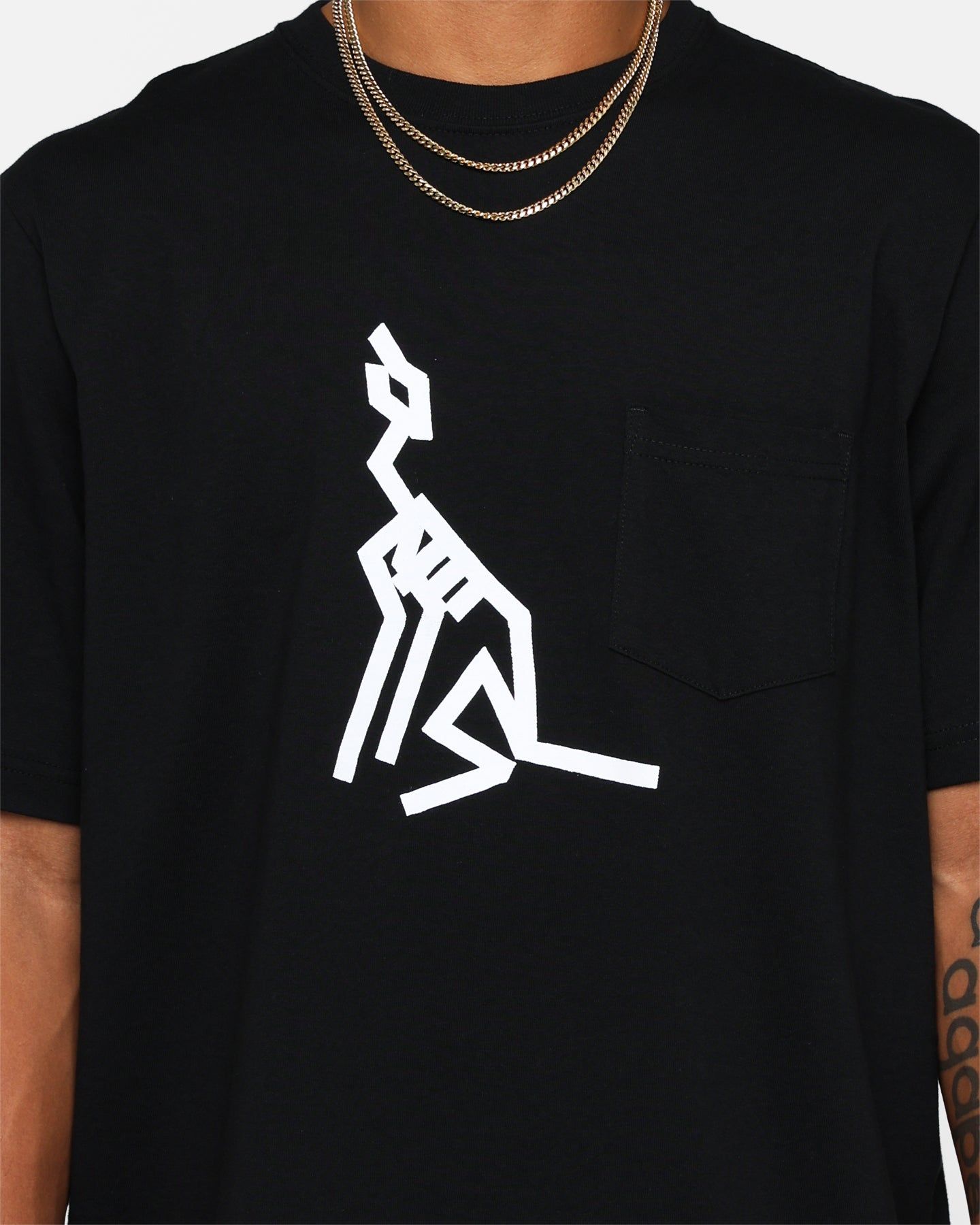 Raised By Wolves AG Howl Pocket T-Shirt Black sold by Culture Kings product image thumbnail 3