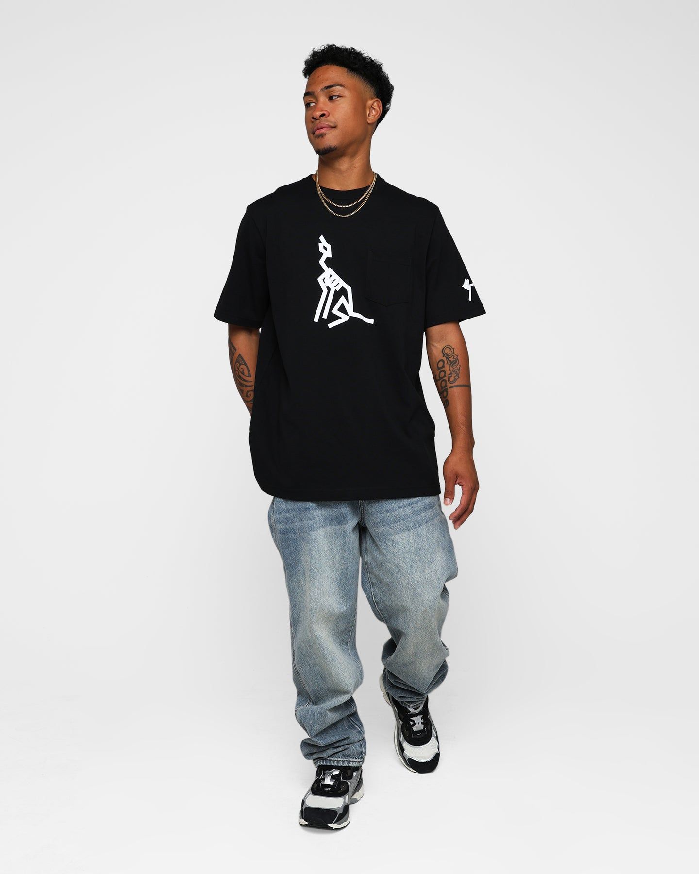Raised By Wolves AG Howl Pocket T-Shirt Black sold by Culture Kings product image thumbnail 2