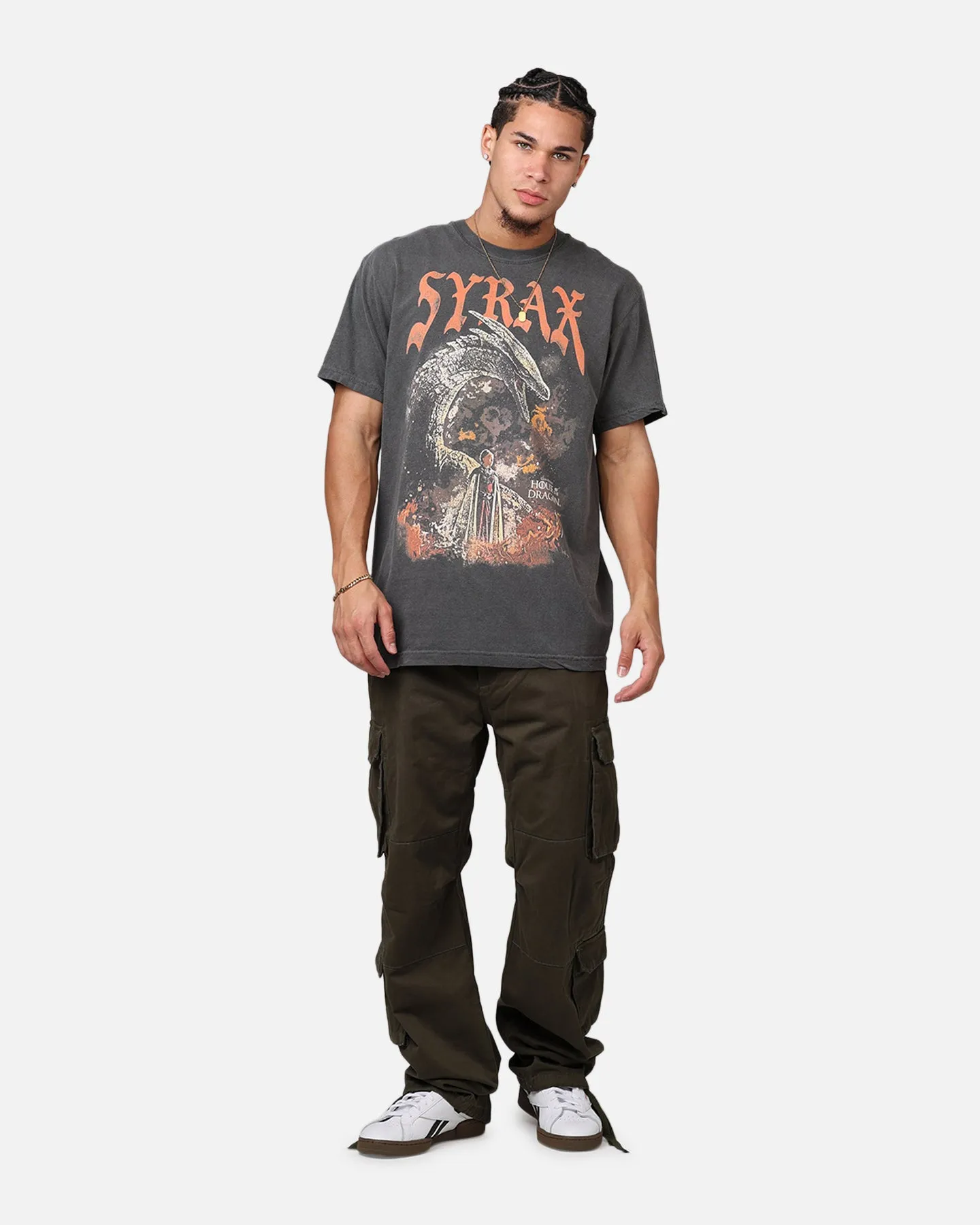 Ripple X Game Of Thrones 'House Of The Dragon' Syrax T-Shirt Washed Black sold by Culture Kings product image thumbnail 3