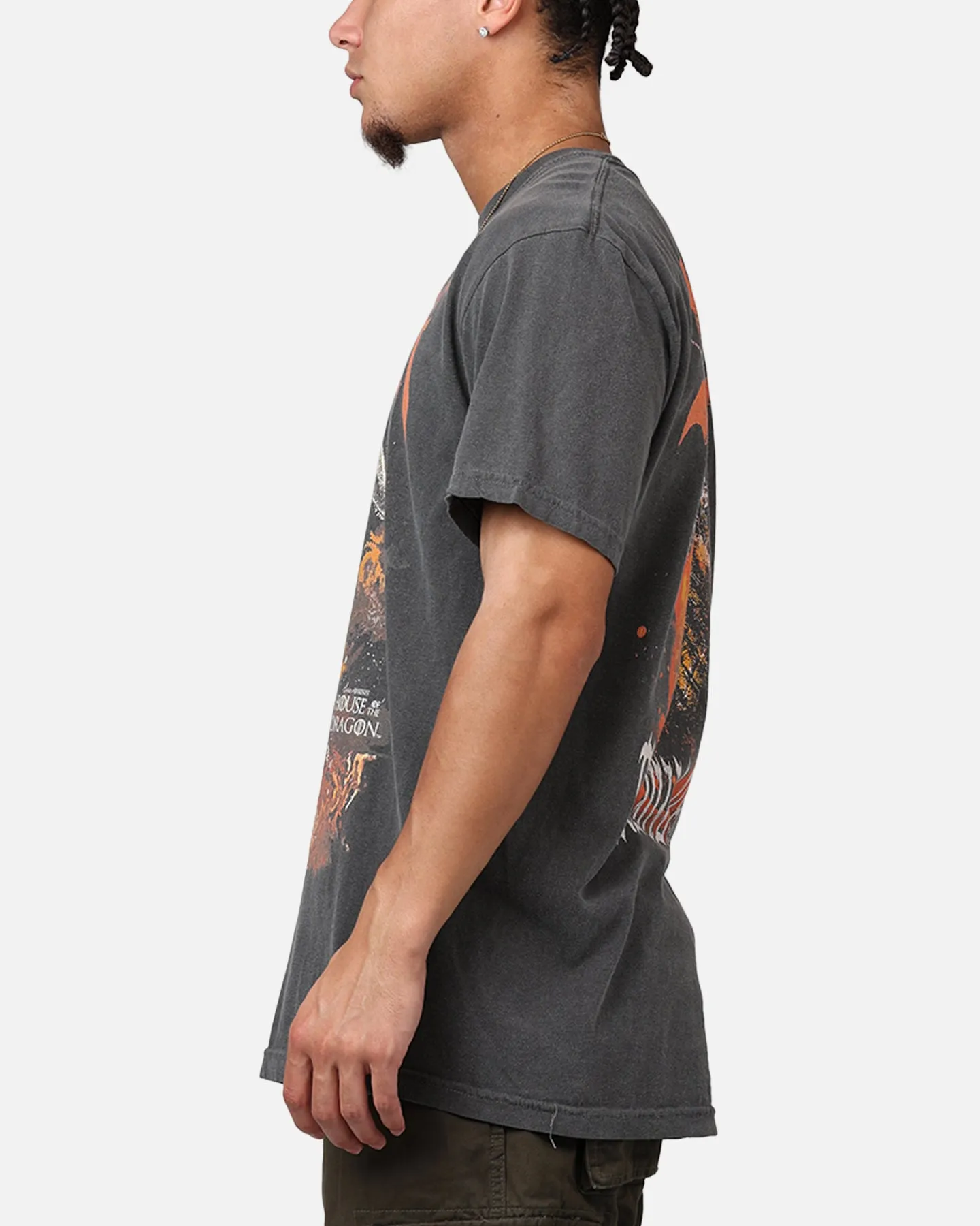 Ripple X Game Of Thrones 'House Of The Dragon' Syrax T-Shirt Washed Black sold by Culture Kings product image thumbnail 5