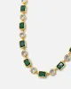 Saint Morta Emerald Cut Brilliant Chain Iced Gold/Emerald sold by Culture Kings