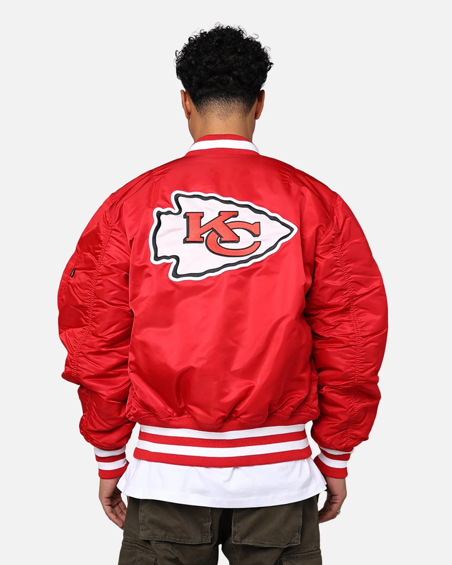 New Era X Alpha Series X NFL Kansas City Chiefs MA-1 Bomber Jacket Navy/Magenta sold by Culture Kings product image thumbnail 5