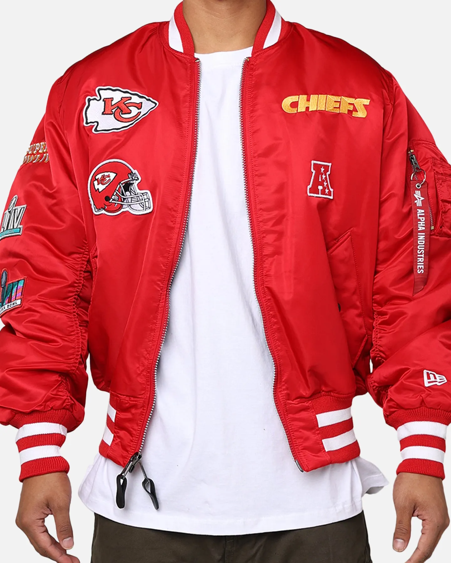 New Era X Alpha Series X NFL Kansas City Chiefs MA-1 Bomber Jacket Navy/Magenta sold by Culture Kings product image thumbnail 4