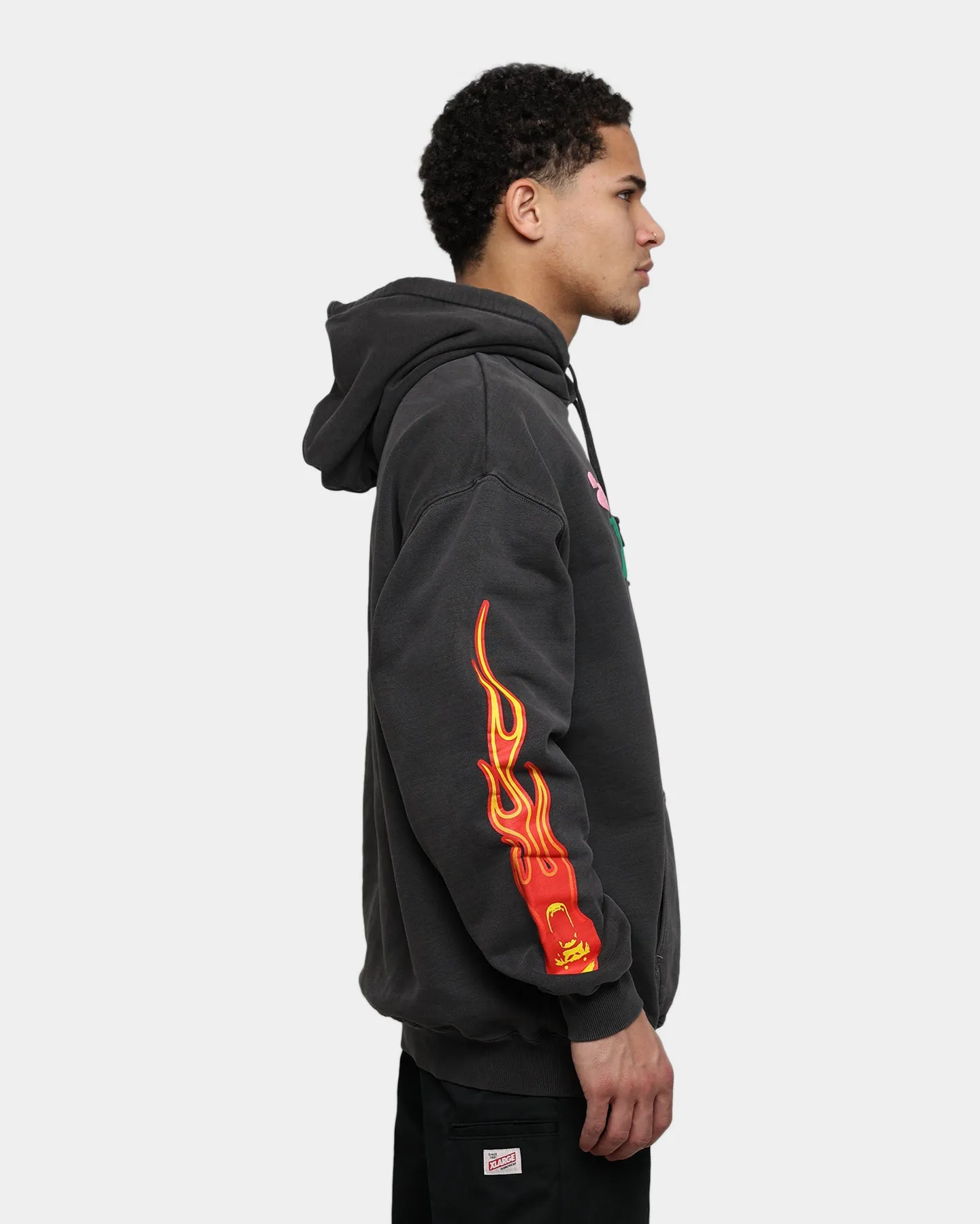 X-Large Pigment Dyed Puff Logo Pullover Hoodie Black sold by Culture Kings product image thumbnail 5