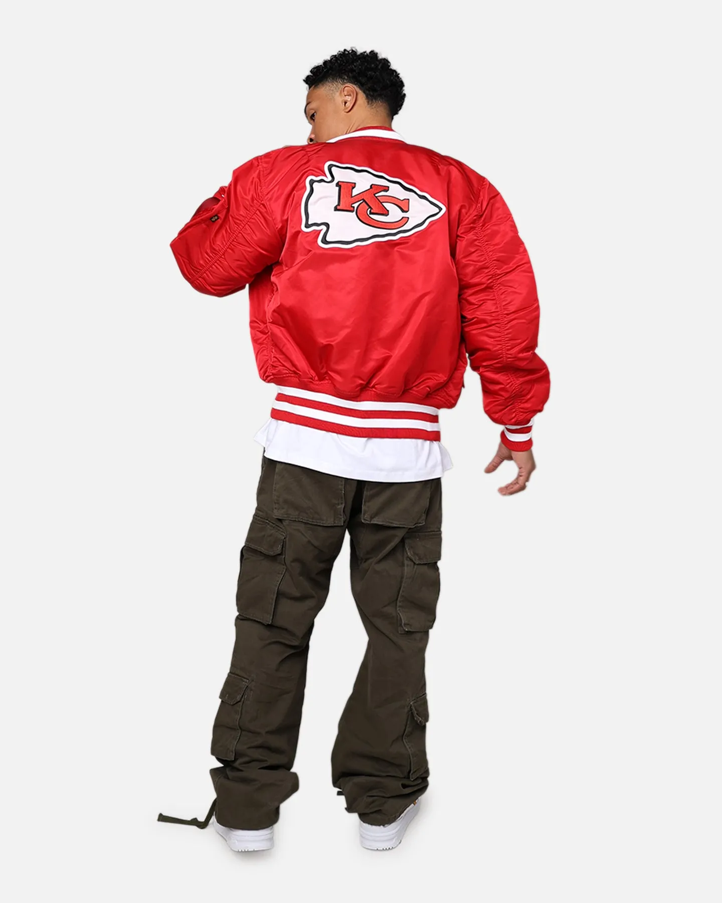New Era X Alpha Series X NFL Kansas City Chiefs MA-1 Bomber Jacket Navy/Magenta sold by Culture Kings product image thumbnail 3