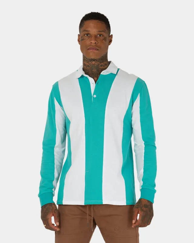 XXIII Fly Rugby Long Sleeve T-Shirt Green/White sold by Culture Kings