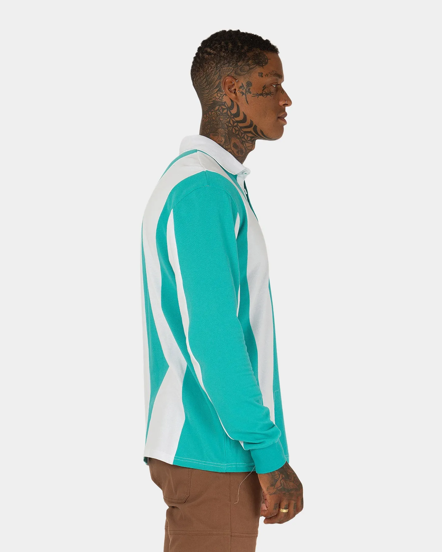XXIII Fly Rugby Long Sleeve T-Shirt Green/White sold by Culture Kings product image thumbnail 5
