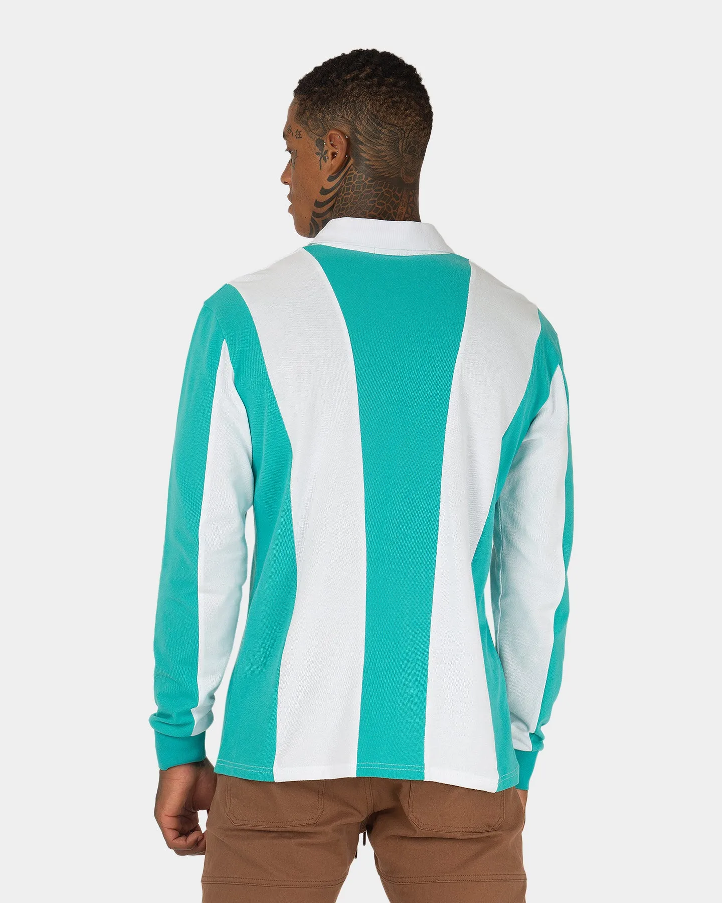 XXIII Fly Rugby Long Sleeve T-Shirt Green/White sold by Culture Kings product image thumbnail 4