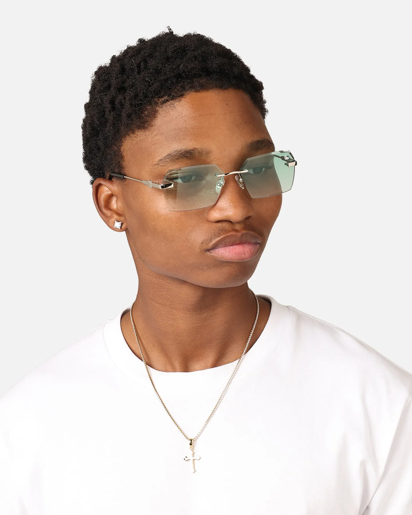 Belvoir & Co Kennedy Sunglasses Green/Silver sold by Culture Kings product image thumbnail 3