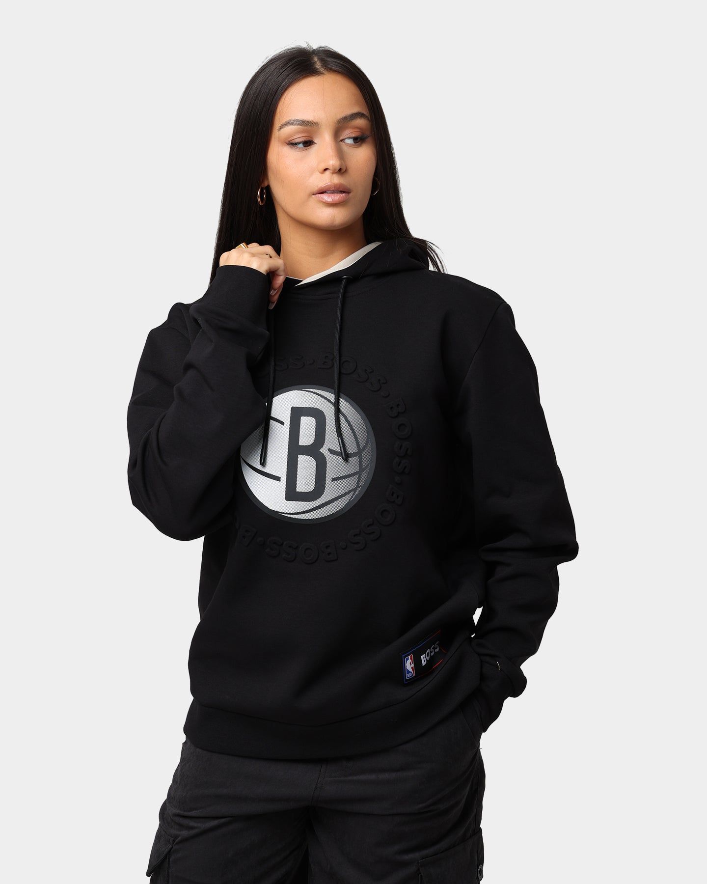 Hugo Boss Hugo Boss X NBA Basic Brooklyn Nets Hoodie Black sold by Culture Kings