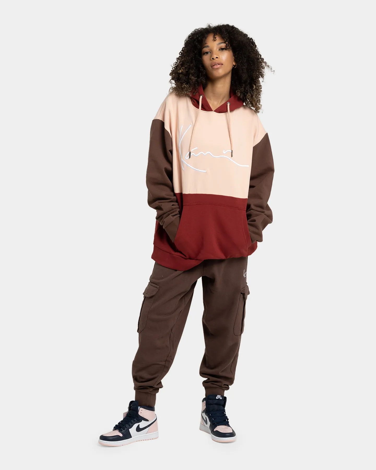 Karl Kani Signature Block Hoodie Rose sold by Culture Kings product image thumbnail 2