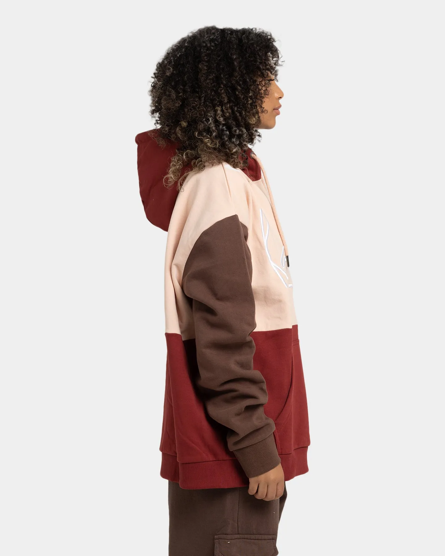 Karl Kani Signature Block Hoodie Rose sold by Culture Kings product image thumbnail 5