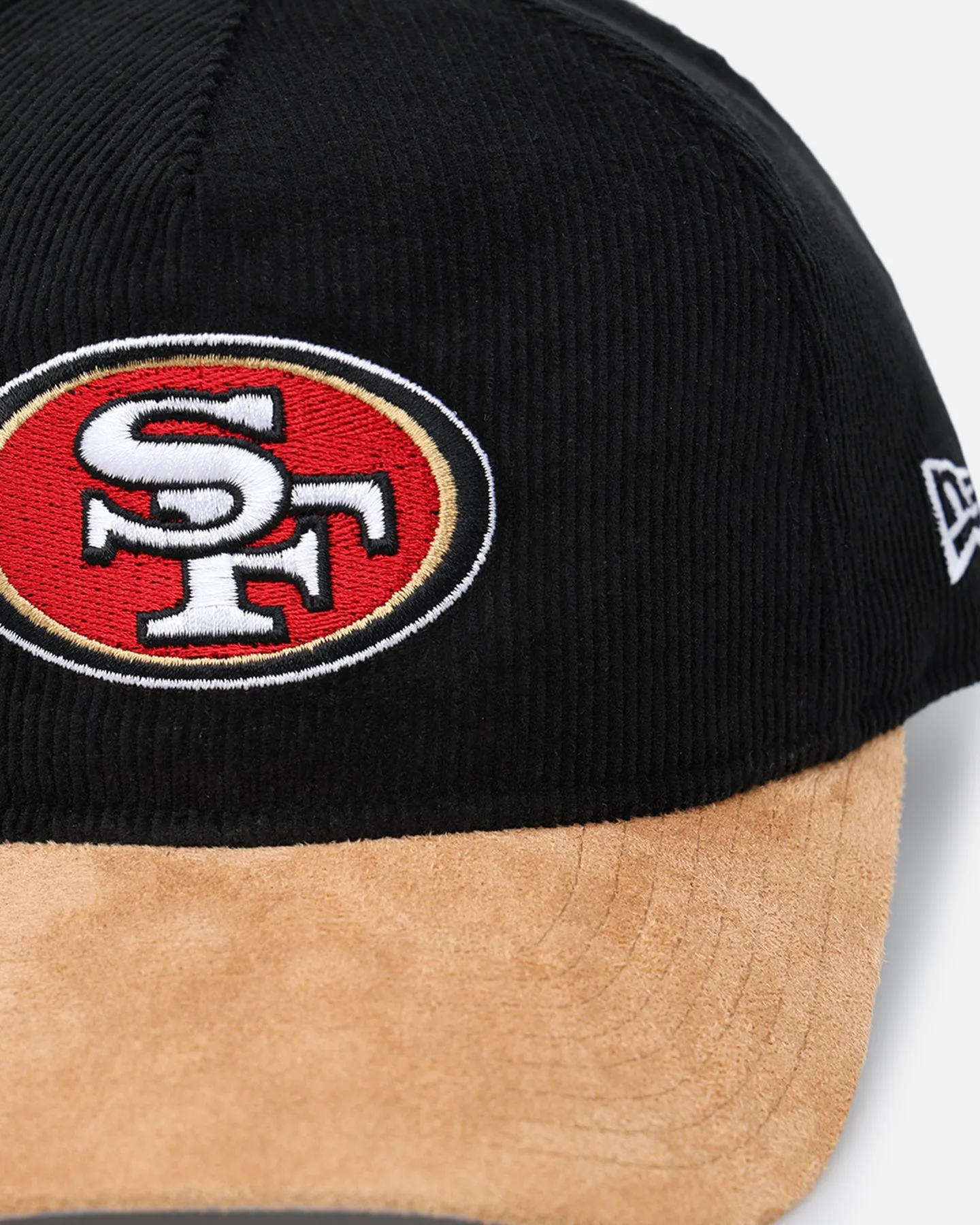 New Era San Francisco 49ers 'Corduroy Suede' Pre-Curved Golfer Snapback Washed Black sold by Culture Kings product image thumbnail 2