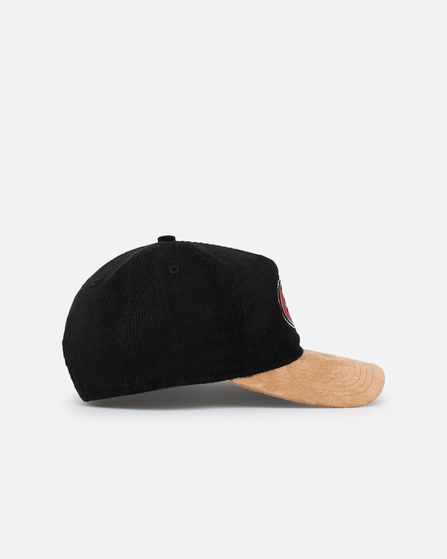 New Era San Francisco 49ers 'Corduroy Suede' Pre-Curved Golfer Snapback Washed Black sold by Culture Kings product image thumbnail 4