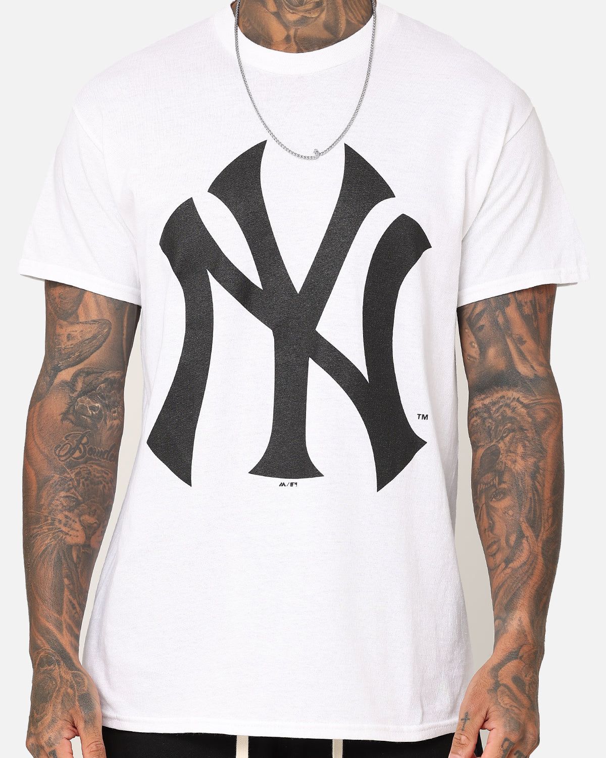 Majestic Athletic New York Yankees Prism Logo T-Shirt Vintage White sold by Culture Kings product image thumbnail 3