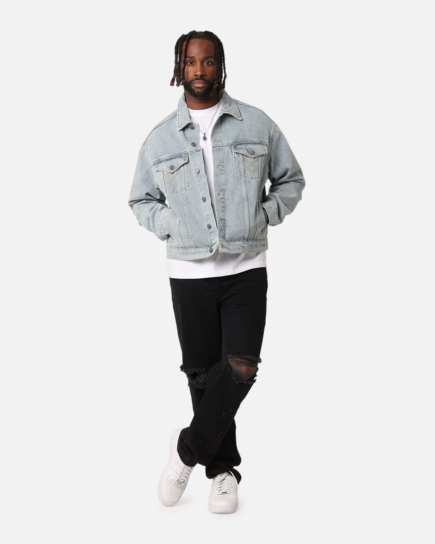 XXIII Classic Trucker Denim Jacket Superwash Blue sold by Culture Kings product image thumbnail 2