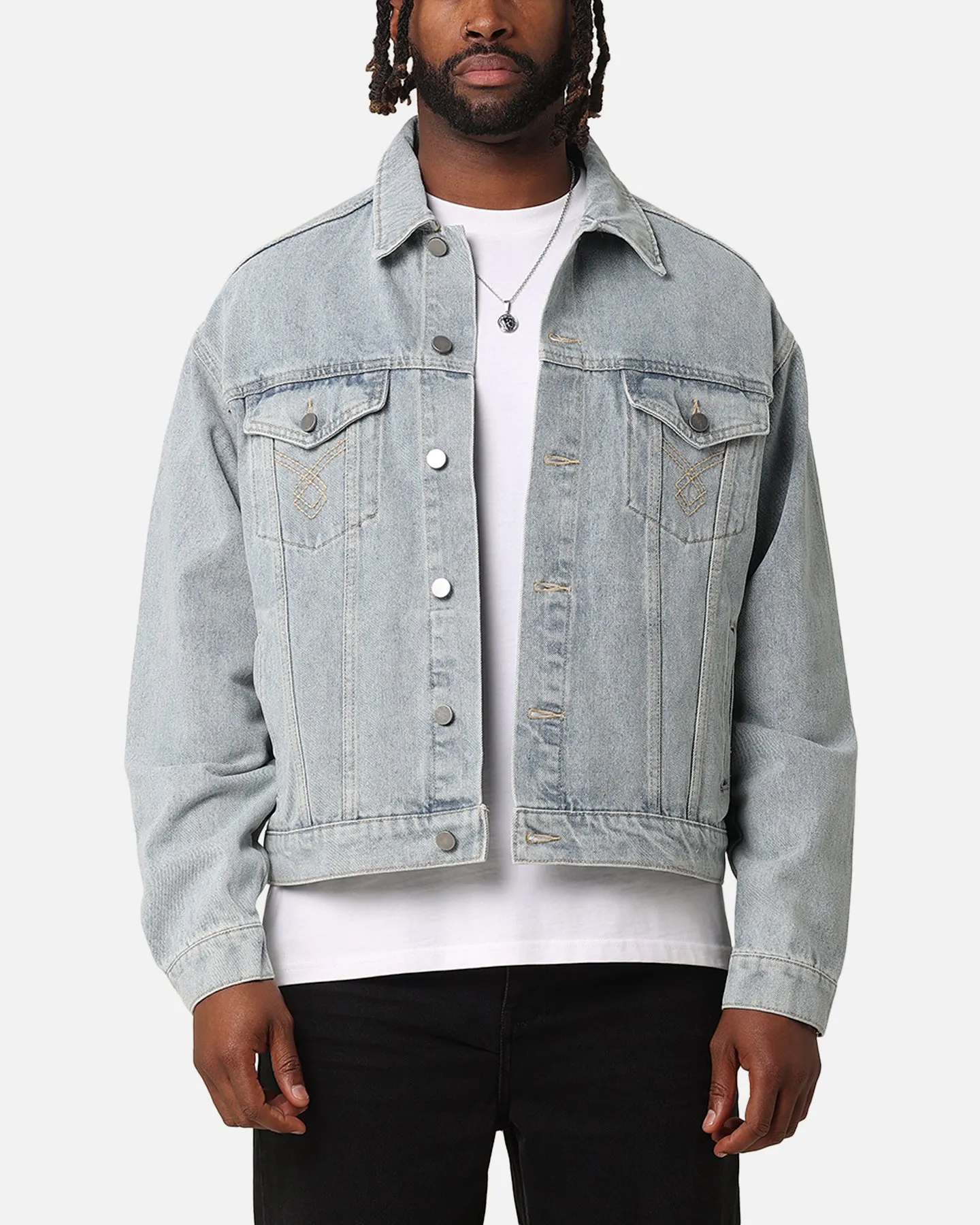 XXIII Classic Trucker Denim Jacket Superwash Blue sold by Culture Kings