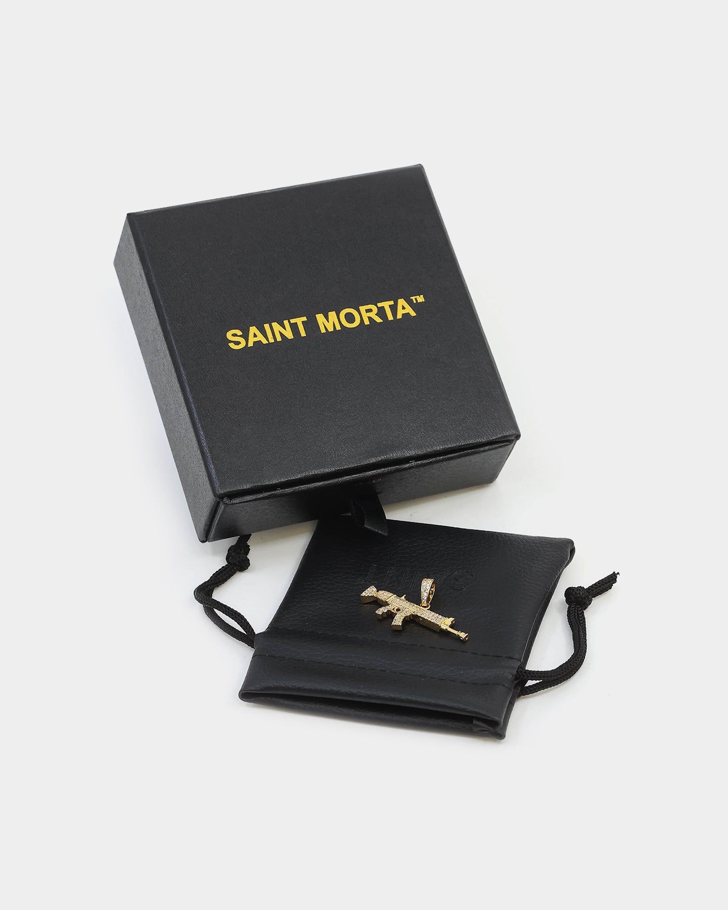 Saint Morta Iced Machine Gun Pendant Iced Gold sold by Culture Kings product image thumbnail 5