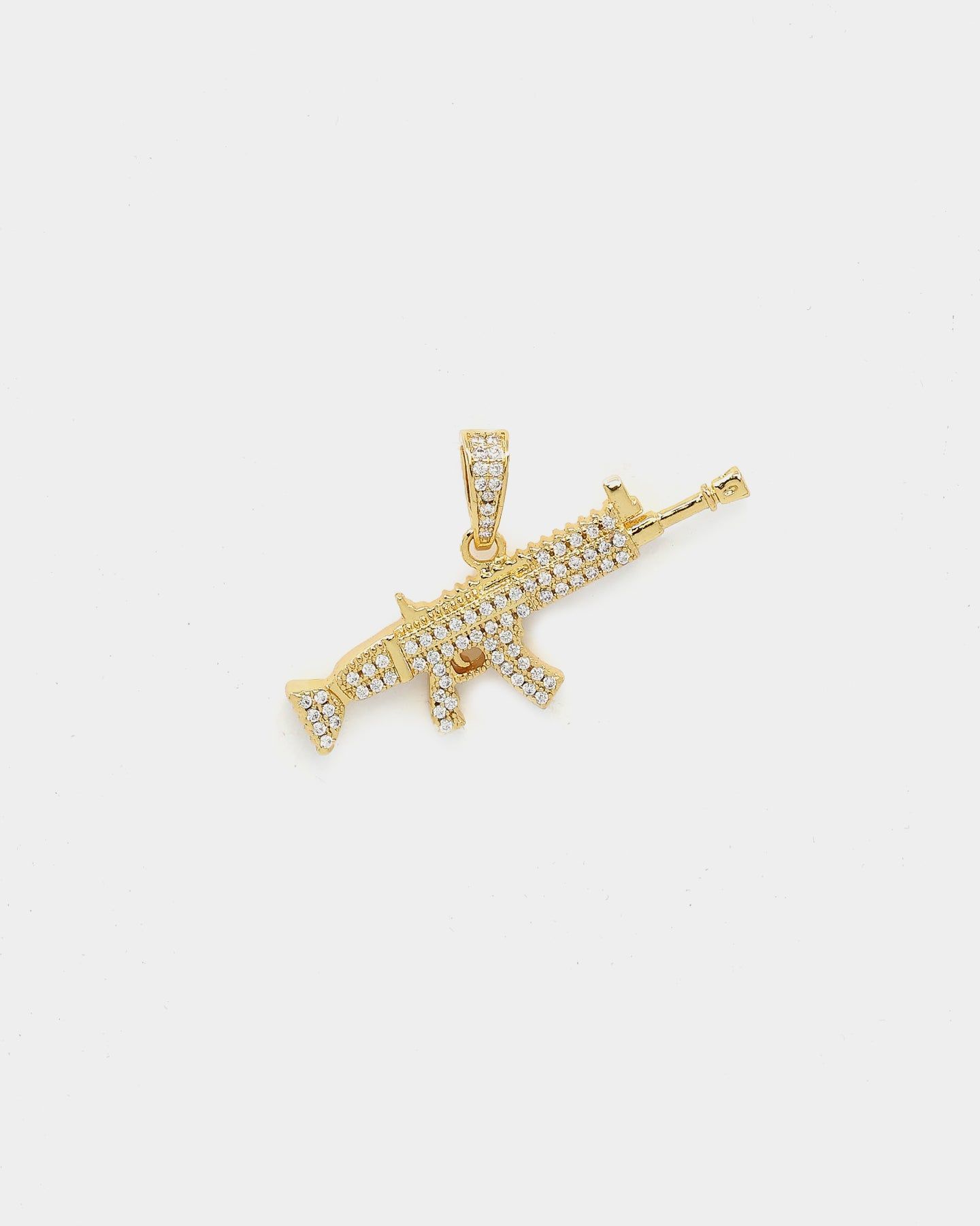 Saint Morta Iced Machine Gun Pendant Iced Gold sold by Culture Kings product image thumbnail 2