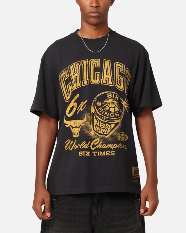 Mitchell & Ness Chicago Bulls Rings T-Shirt Faded Black sold by Culture Kings