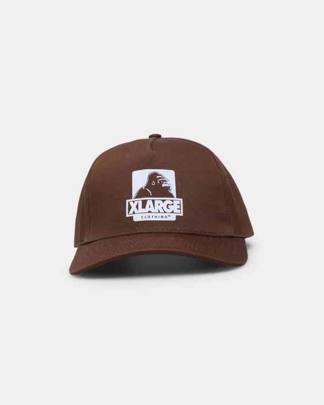 X-LARGE 91 5-Panel Snapback Brown/White sold by Culture Kings