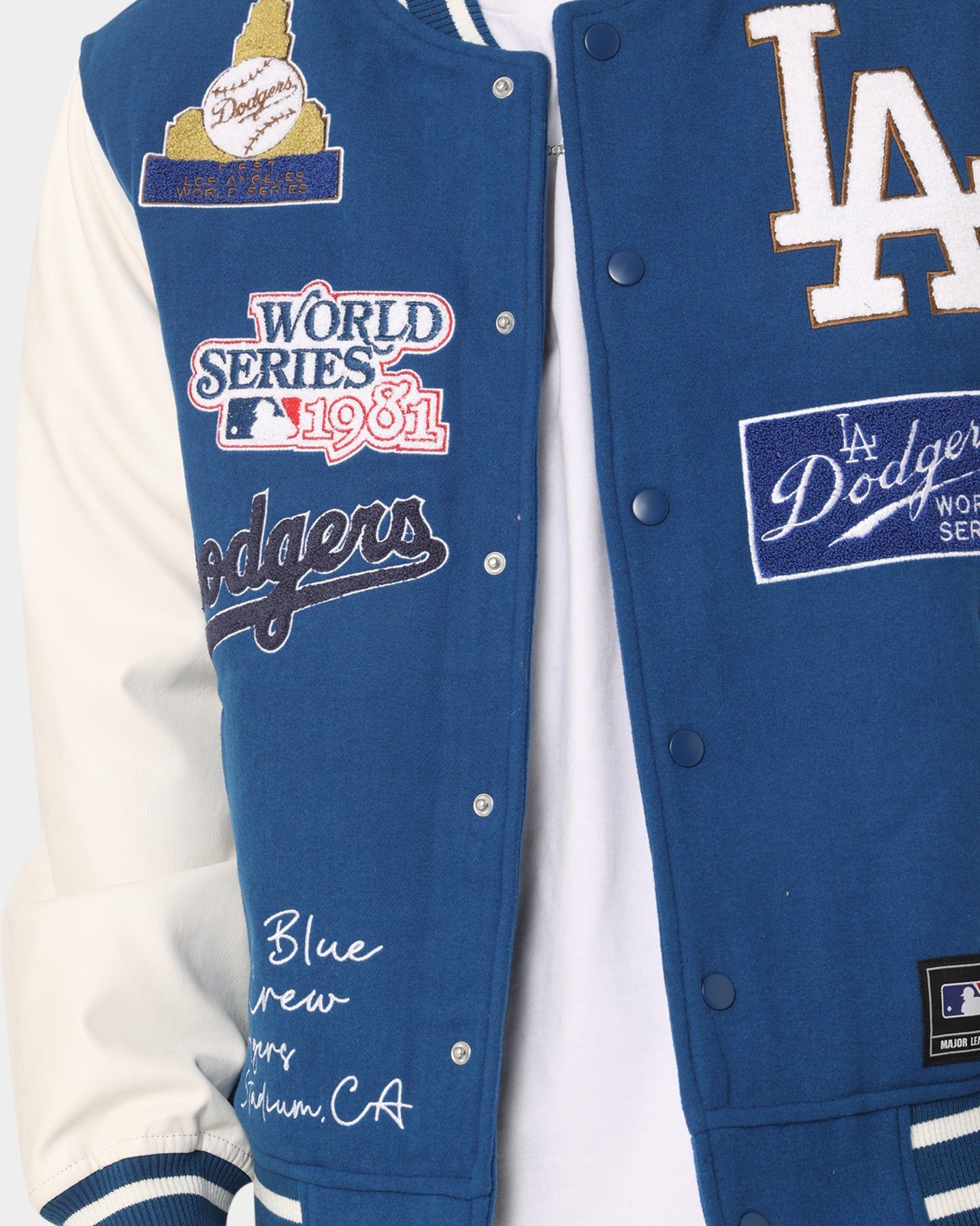 Majestic Athletic Los Angeles Dodgers Multi Hit Varsity Jacket Royal sold by Culture Kings product image thumbnail 9