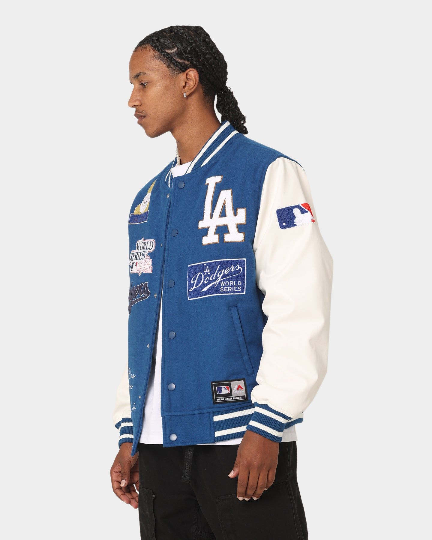 Majestic Athletic Los Angeles Dodgers Multi Hit Varsity Jacket Royal sold by Culture Kings product image thumbnail 7