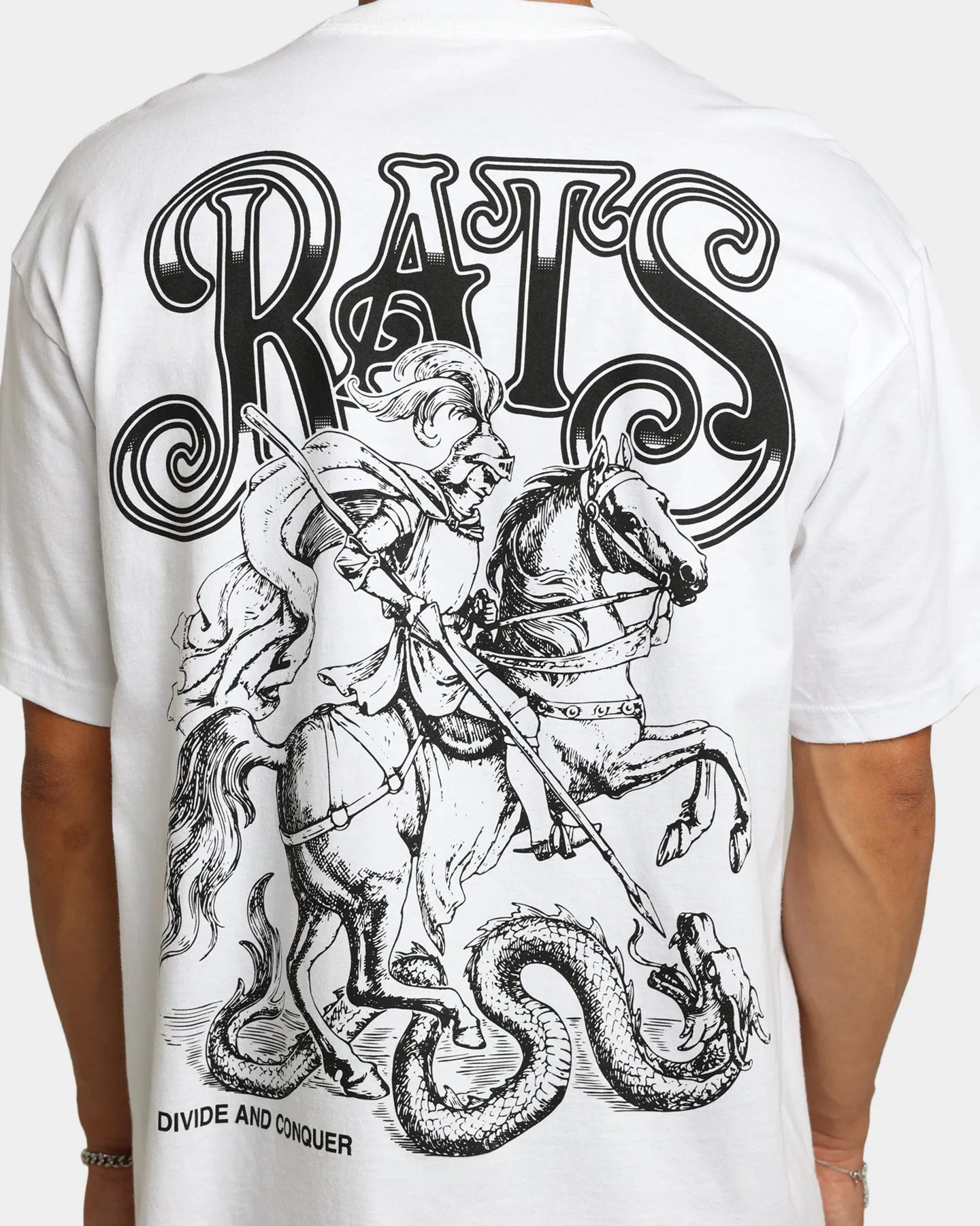 Rats Get Fat Divide And Conquer T-Shirt White sold by Culture Kings product image thumbnail 5