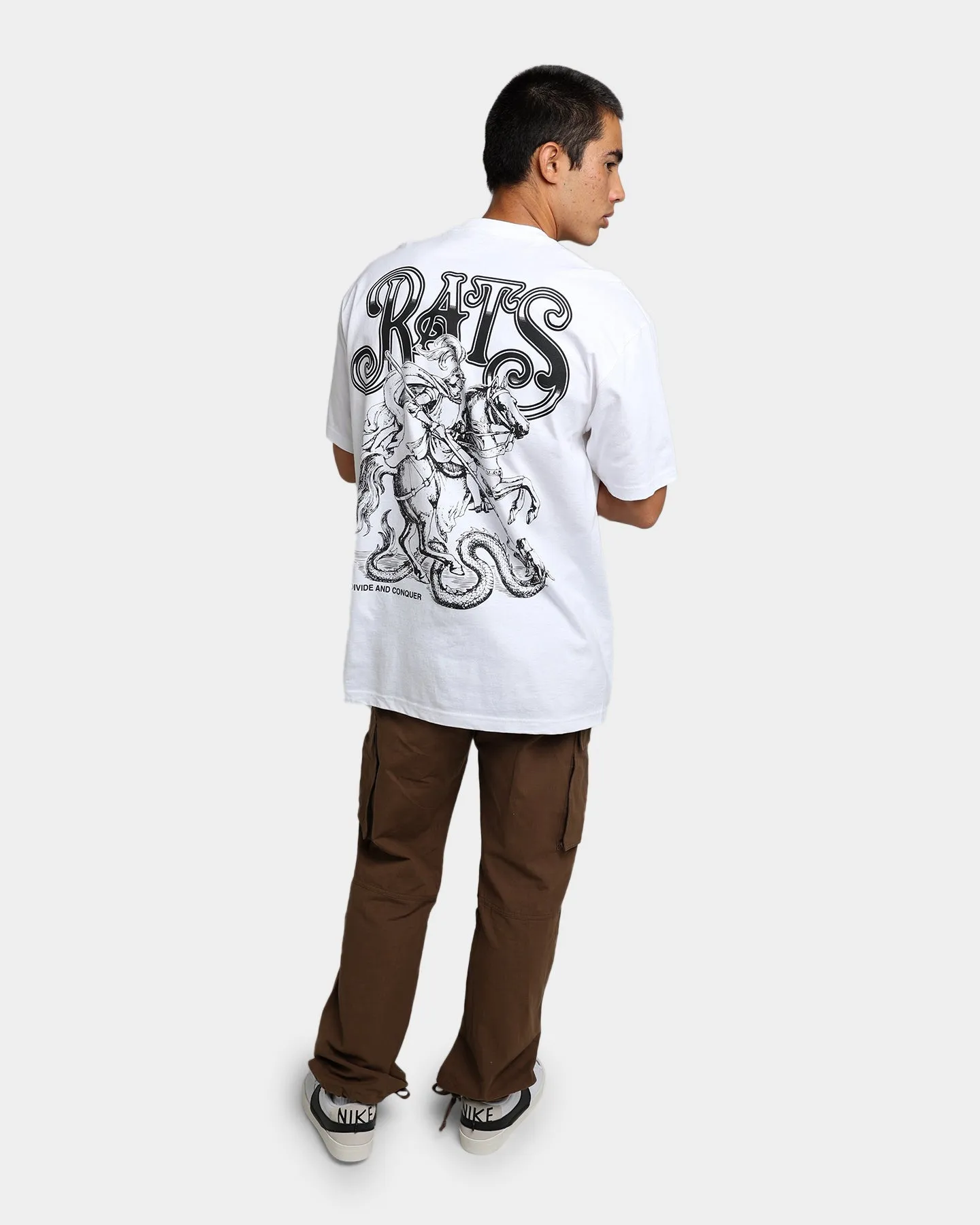 Rats Get Fat Divide And Conquer T-Shirt White sold by Culture Kings product image thumbnail 3