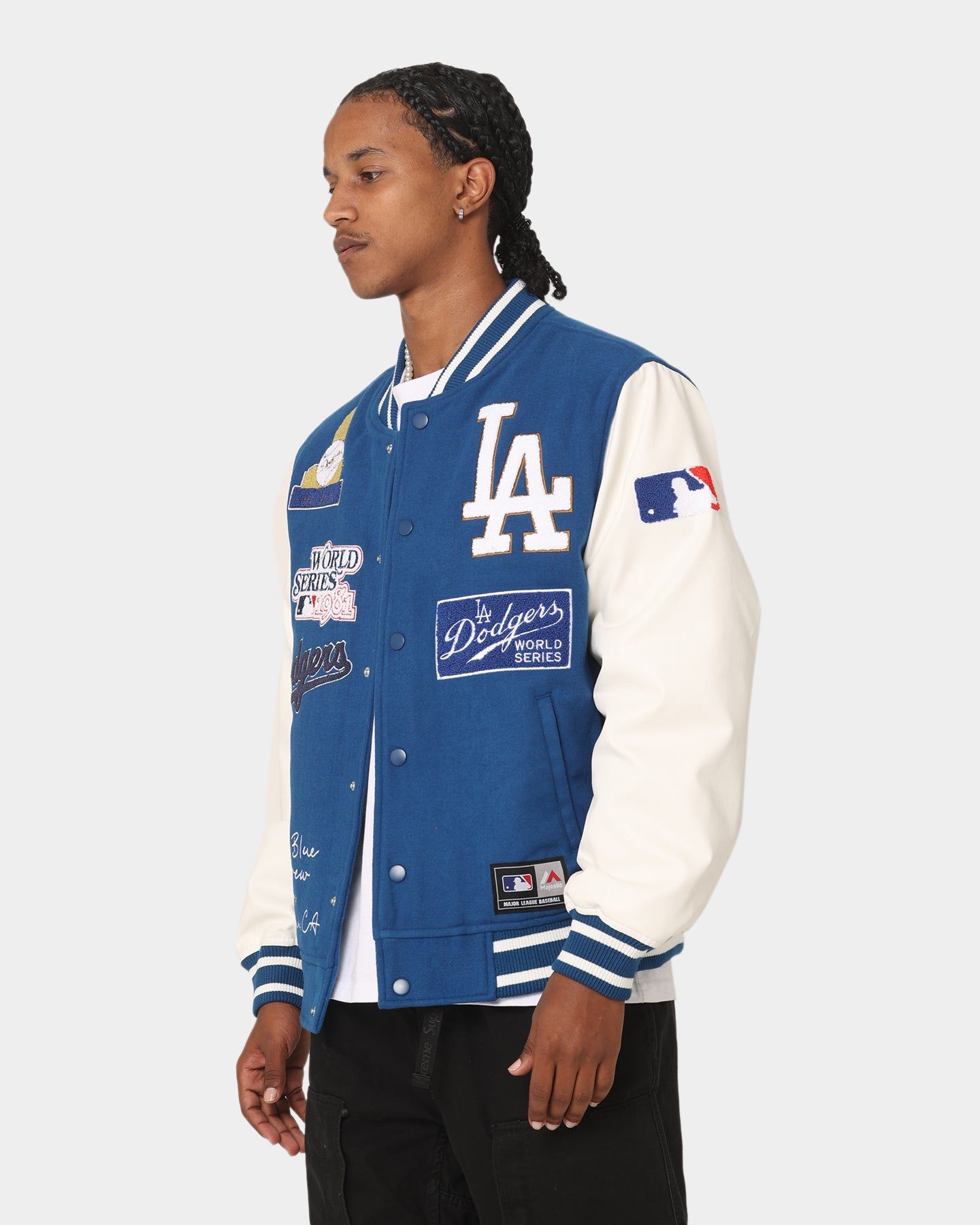 Majestic Athletic Los Angeles Dodgers Multi Hit Varsity Jacket Royal sold by Culture Kings product image thumbnail 2