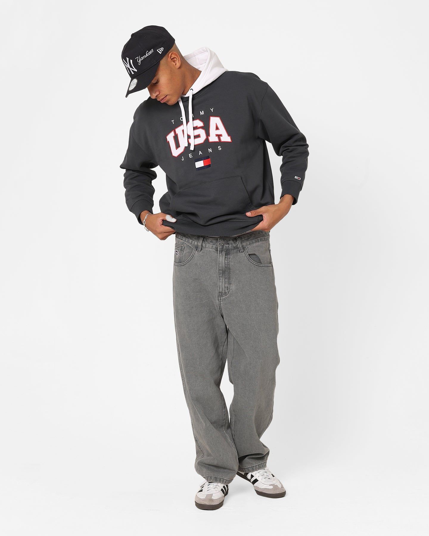 Tommy Jeans Relaxed Modern Sport USA Hoodie New Charcoal sold by Culture Kings product image thumbnail 2