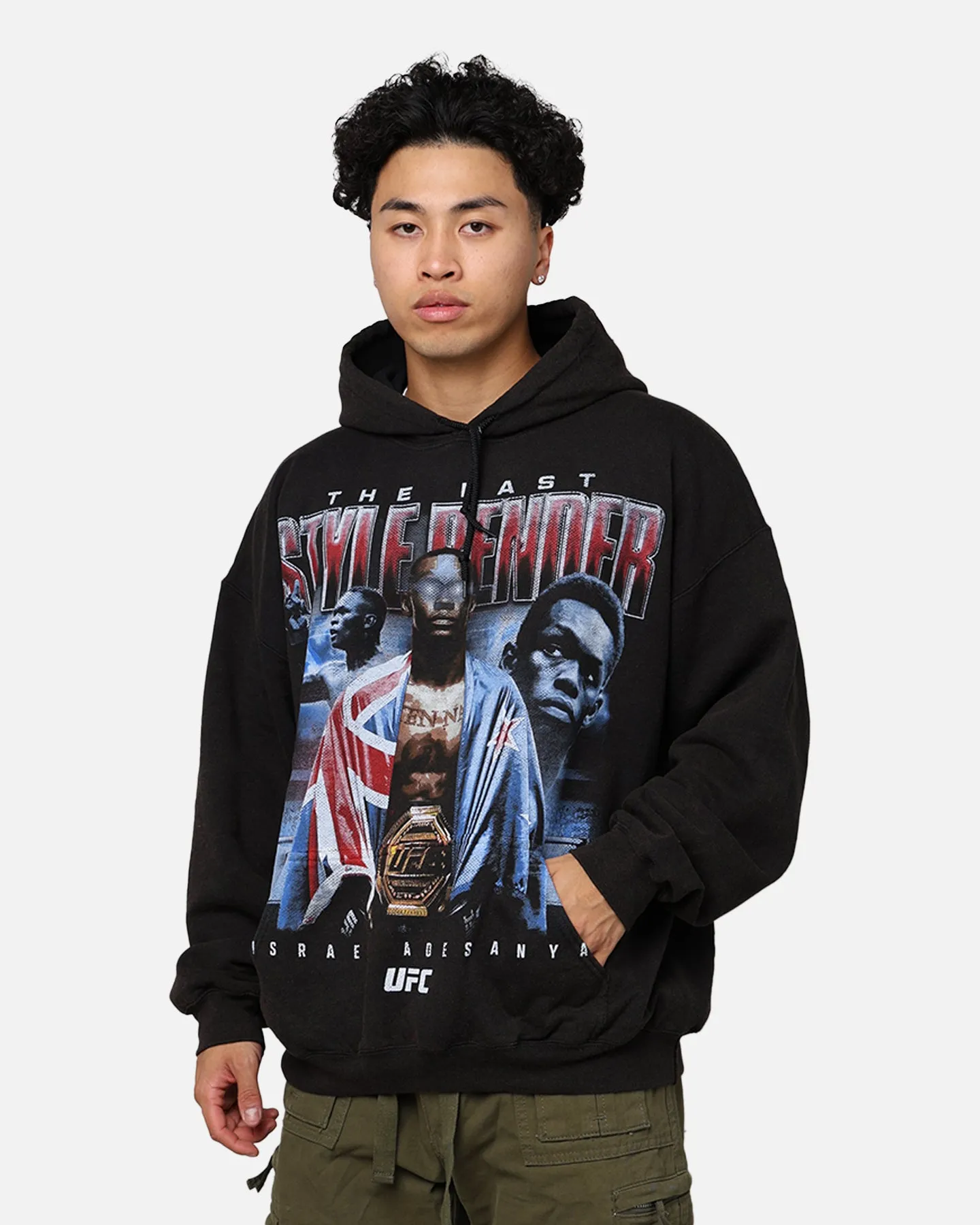 UFC By Goat Crew Israel Adesanya Hoodie Black Wash sold by Culture Kings