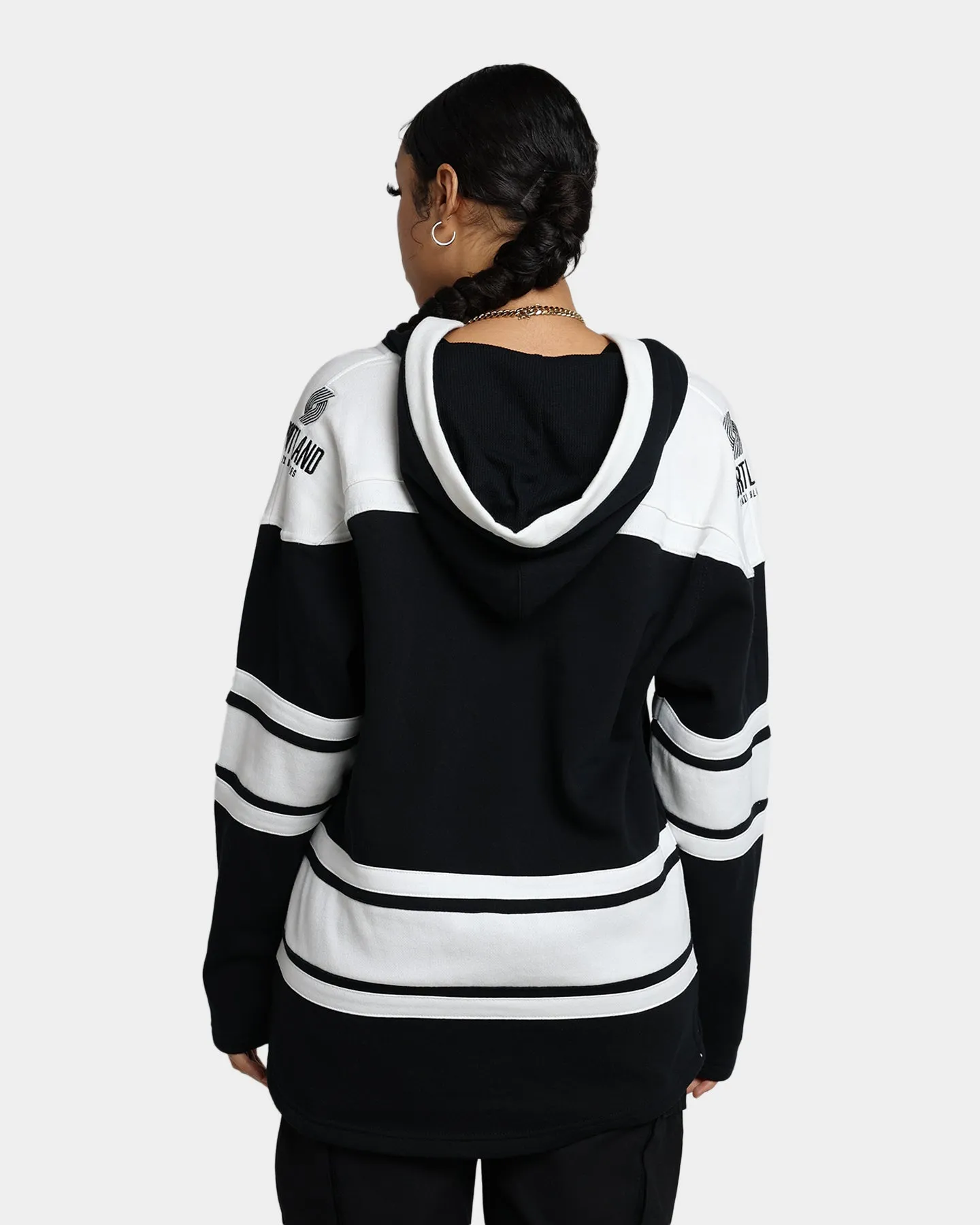 47 Brand Portland Trail Blazers Superior Lacer Hoodie Jet Black sold by Culture Kings product image thumbnail 4