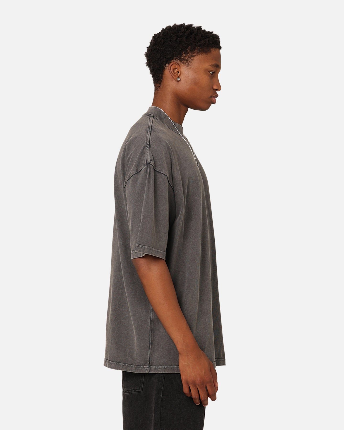 Culture Kings Oversized Blank T-Shirt Washed Charcoal sold by Culture Kings product image thumbnail 5