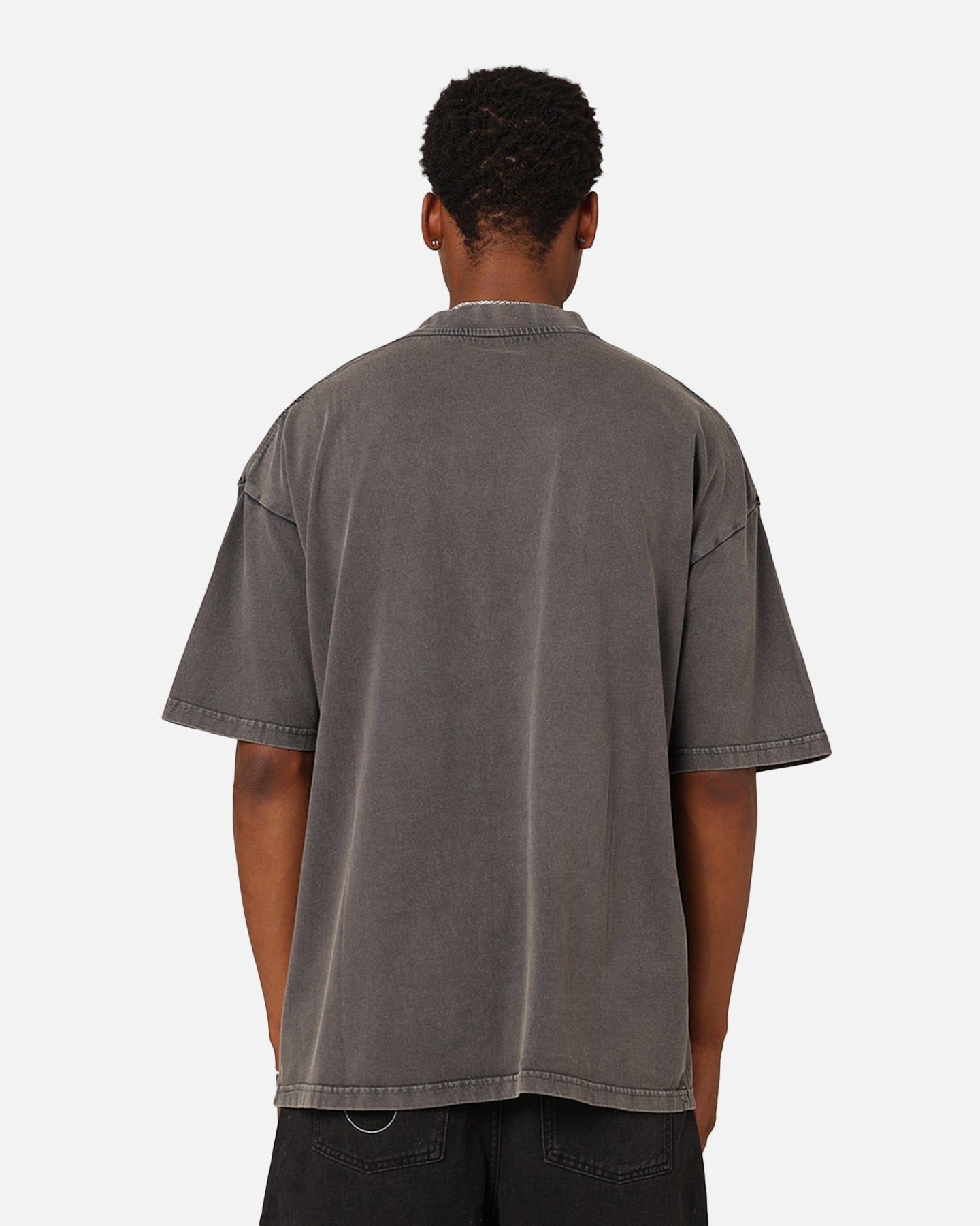 Culture Kings Oversized Blank T-Shirt Washed Charcoal sold by Culture Kings product image thumbnail 4