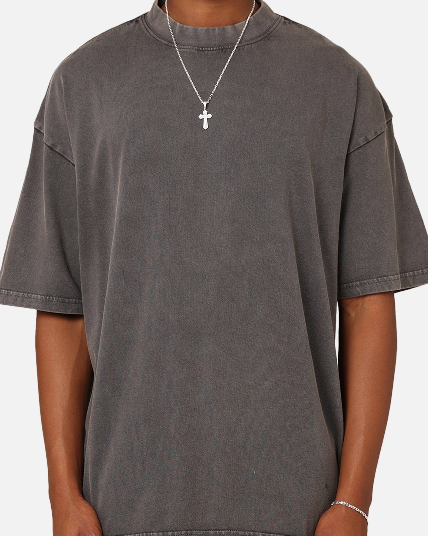Culture Kings Oversized Blank T-Shirt Washed Charcoal sold by Culture Kings product image thumbnail 3