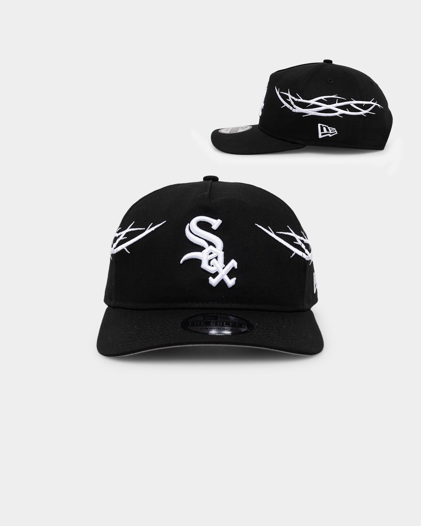 New Era Chicago White Sox 'Twisted Thorns' Golfer Pre-Curved Snapback Black sold by Culture Kings