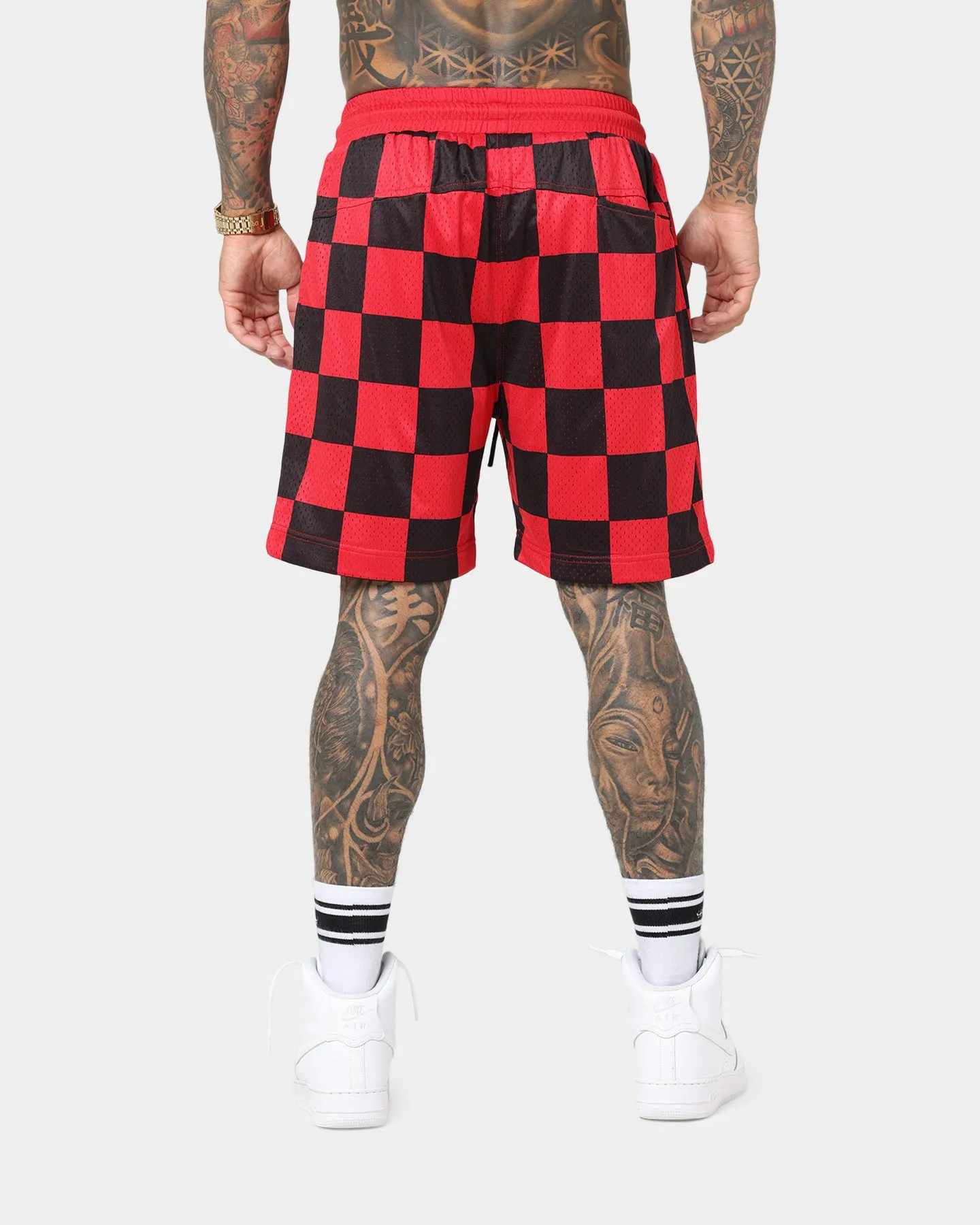 Saint Morta Checks Basketball Shorts Red/Black sold by Culture Kings product image thumbnail 4