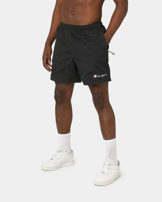 Champion LF Nylon Shorts Black sold by Culture Kings