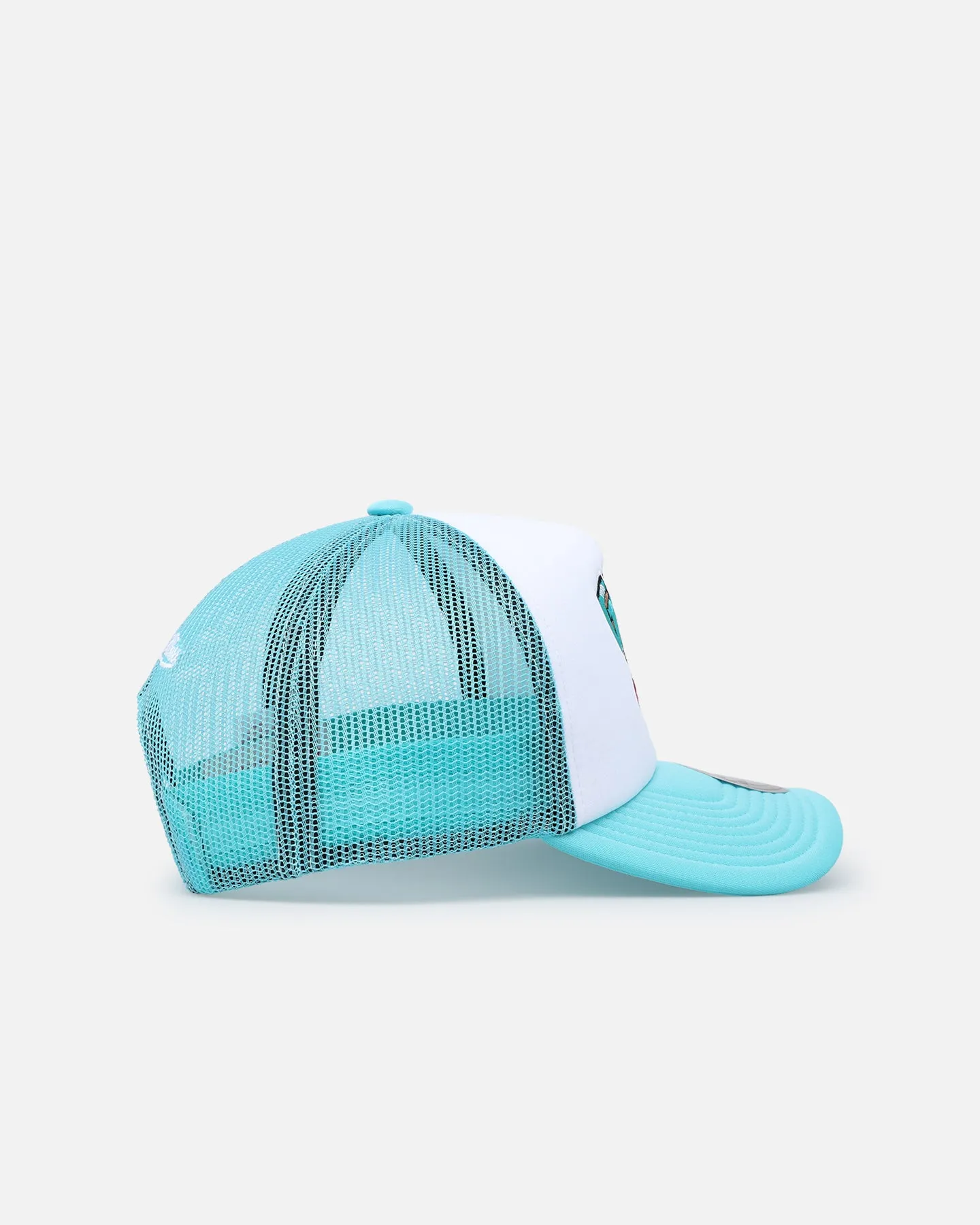 Mitchell & Ness Vancouver Grizzlies Team Foam Trucker Snapback Aqua/White sold by Culture Kings product image thumbnail 3