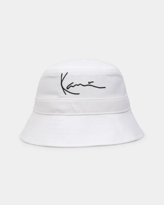 Karl Kani Signature Bucket Hat White sold by Culture Kings