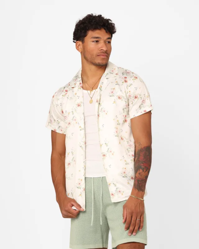 XXIII Anthony Button Up Shirt Cream/Red/White sold by Culture Kings