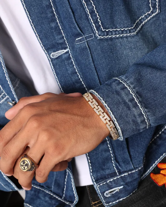 NXS Iced Razor Bracelet Iced Gold sold by Culture Kings